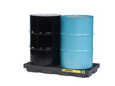 THATCABLE Justrite 2 Drum-barrel Bunding - Holds 2 x 205L Drums Oil Deum Storage