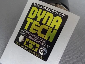 Pegatina/calcomanía de papel de reproducción de motor Tamiya Dynatech 01R - Imagen 1 de 5