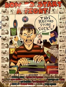 HOW TO START A FIGHT RARO POSTER PROMO VINTAGE 96 COMP CD SIDEONEDUMMY RECORDS NYHC - Foto 1 di 4