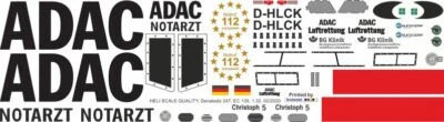 Decal 247 EC 135 ADAC D-HLCK Christoph 5 - Bild 1 von 2