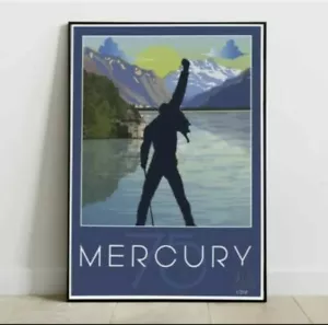 Freddie Mercury Hand Numbered 75th Birthday Collectors Art Print NO TAX ADD READ - Picture 1 of 12