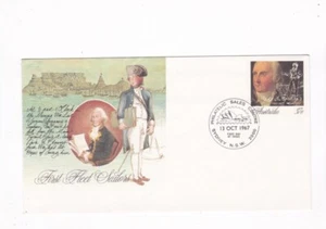 SYDNEY, AUSTRALIEN ERSTE FLOTTE MATROSEN GÜTESIEGEL POSTBRIEF PHILATELISTISCHES ZENTRUM 1987 - Bild 1 von 2
