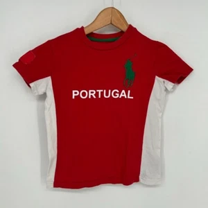 Polo Ralph Lauren Shirt Boys 5 Red Portugal Big Pony Tee Short Sleeve - Picture 1 of 9