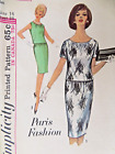 Vintage Simplicity Paris Fashion Sewing Pattern 1964  Sz. 14 #5379 2 Pc. Dress