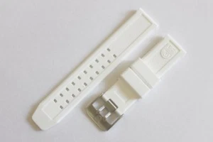 Special Luminox 23mm Rubber Band White NAVY SEAL EVO 3950 Colormark 3050 3953 - Picture 1 of 3
