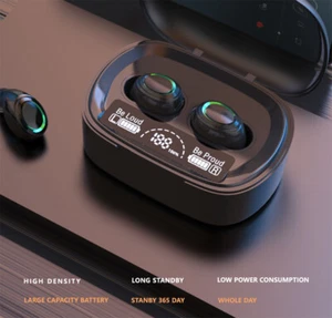 Bluetooth Earbuds Wireless Earphones TWS Stereo in-Ear Headphones Long Play Time - Picture 1 of 11