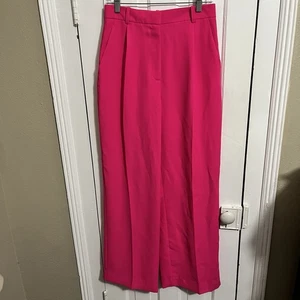 Zara Wide Leg Trousers Hot Pink Fuchsia Medium - Photo 1 sur 8