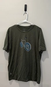Icebreaker Merino Tech Lite Hombre Camiseta Verde Bicicleta Bicicleta Talla Grande - Imagen 1 de 5