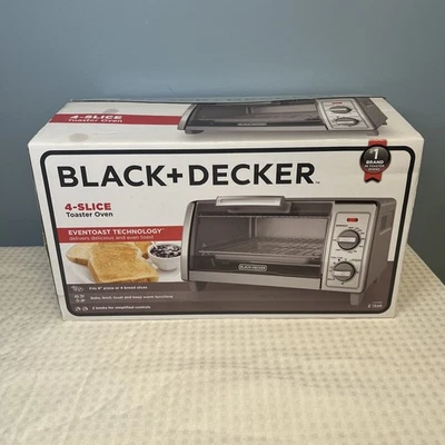 BLACK+DECKER 4 Slice Toaster Oven - TO1701SG: Countertop, Small, Dishwasher-Safe - Image 1 of 4