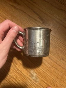 vintage sterling silver baby cup, family heirloom - Picture 1 of 6