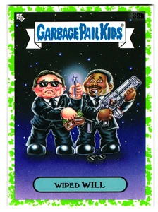 Wiped Will 2023 Garbage Pail Kids Men In Black Parody Exact Card Shown Green - Picture 1 of 2