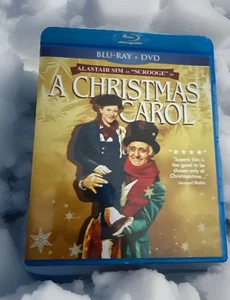 A Christmas Carol Scrooge Blu-ray DVD Set 1951 Charles Dickens Holiday Movie - Picture 1 of 5