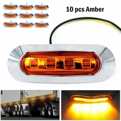 Useful Brand New Car Light 10Pcs Amber Side Trailer Accessory Clearance - Image 1 of 4