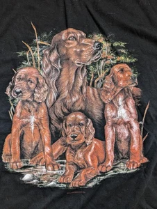 90er DEADSTOCK T-Shirt Cockerspaniel schwarz - Bild 1 von 1