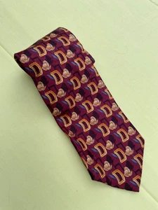 Men’s Ermenegildo Zegna Red Floral Pure Silk Made in Italy Luxury Necktie Tie - Picture 1 of 2