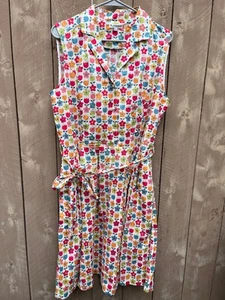 L.A. Soul Multi-color Floral Pattern Design Belted Sleeveless Cotton Dress 2XL - Picture 1 of 12