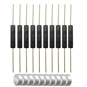 10pz Interruttore a Canna Plastica Contatto Canna Normalmente Aperto (N/O) Magnetico Induzione Sw - Foto 1 di 5