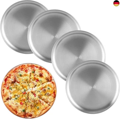 LOPYXBR Pizzablech 5er Set, 30cm Rund Edelstahl Pizzaform, Pizzablech Rund, - Bild 1 von 4