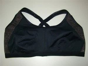NUOVO Reggiseno Comfort Choice 44B Md Impact Full Cover Active Sport Nero Oro 92463 - Foto 1 di 4