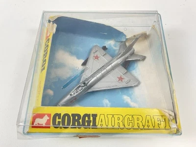Avión Corgi Lintoy 1304 MIG-21 P.F de colección astilla en estuche original 1972 Foto 1 de 4