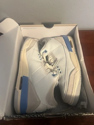 Nike Air Jordan 3 Retro Blanco Azul 'Lucky Shorts' (GS) DM0967-101 Talla 7y Foto 1 de 4