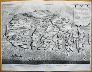 Map of Malta - Large Engraving Bible Calmet - 1725 - Picture 1 of 2