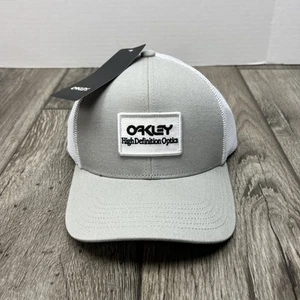 Oakley HDO Patch Trucker New Stone Gray Sports Snapback Cap Mens Hat - Picture 1 of 9