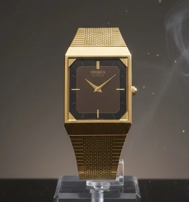 Vintage Seiko Quartz Gold Tone Square Watch 5Y00-5040 - image 1 of 3