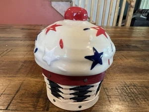 Longaberger - Körbe - Miniatur Süßigkeiten Americana Cupcake Korb - Bild 1 von 7