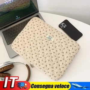 Floral Laptop Sleeve Quilted Laptop Case for 13 Inch Laptop Tablet (Purple) - Photo 1/10