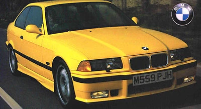 1993/1994/1995/1996/1997/1998 BMW M3 / M-3 SPEC SHEET / Brochure / Pamphlet - Image 1 of 4