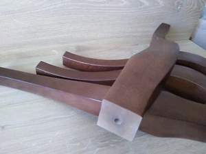 4 x WOODEN FURNITURE FEET/LEGS FOR COFFEE TABLE - Picture 1 of 10