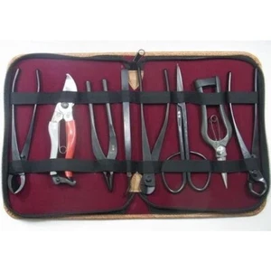 Bonsai Tool Set – 8 Pieces with original case by Kaneshin Made in Japan - Picture 1 of 5