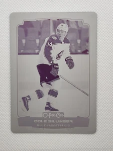 2022-23 O-Pee-Chee Cole Sillinger Printing Plate Magenta 1 of 1 - Picture 1 of 2