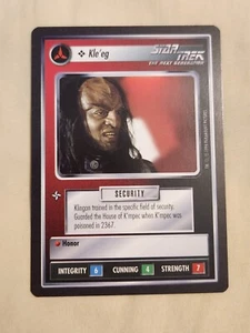 Star Trek CCG - Kle'eg - 1994 Premiere Black Border - Bild 1 von 2