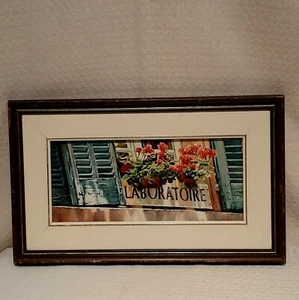 Original Signed Watercolor Lise de Maisonneuve S.C.A. "Belle Chimie" Pharmacy - Picture 1 of 8