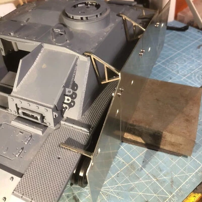 1/16 Stug III (Henglong available) Full Metal Skirt Armor KitL5 - Image 1 of 4