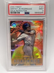 2000 Finest Features Gold Refractor Ken Griffey Jr A-Rod Mariners PSA 9 POP 3