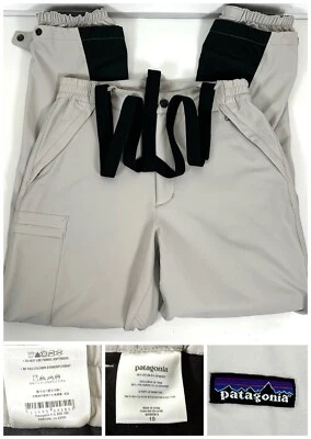 Брюки Patagonia Super Guide женские 10 лыжные подтяжки для снега мягкая подкладка зимние серые - Изображение 1 из 4