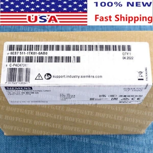 New Siemens 6ES7511-1TK01-0AB0 6ES75111TK010AB0 S7-1500T, CPU 1511T-1 PN - Picture 1 of 2