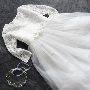 Mädchen Prinzessin Kleid Party Hochzeit Kommunion Abendkleid 122-164 cm - Bild 1 von 7