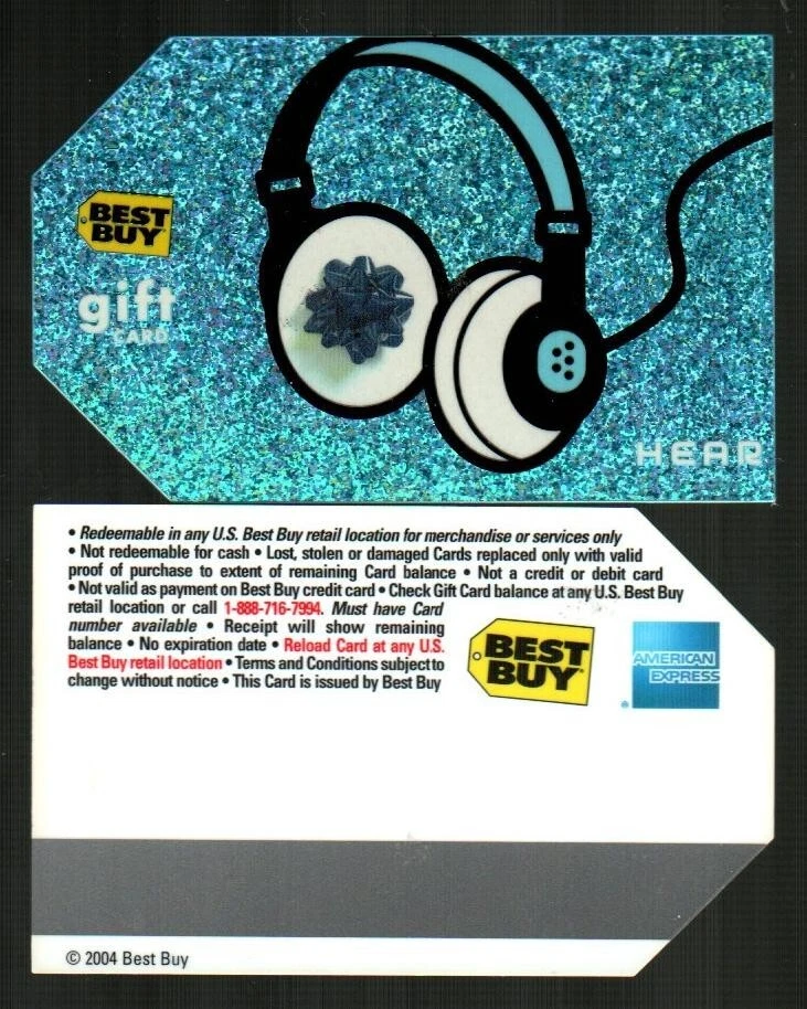 BEST BUY Hear, Headphones ( 2004 ) Holographic Foil Gift Card ( $0 ) - Image 1 of 1