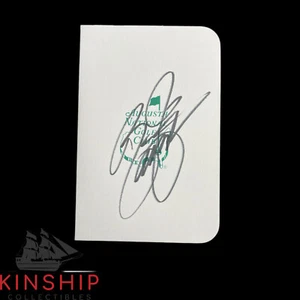 Rickie Fowler signed Masters Scorecard JSA COA Augusta PGA Golf Auto Z1564 - Picture 1 of 1