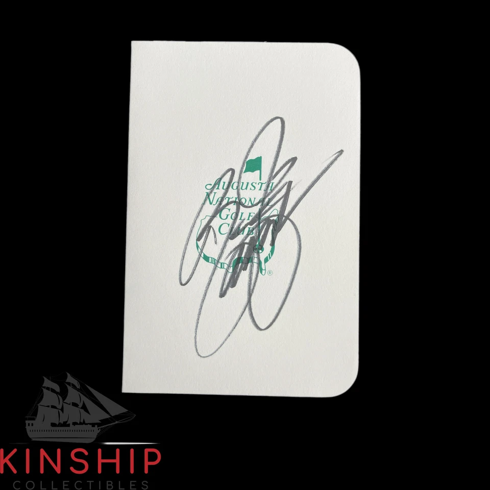 Rickie Fowler signed Masters Scorecard JSA COA Augusta PGA Golf Auto Z1564 - Image 1 of 1