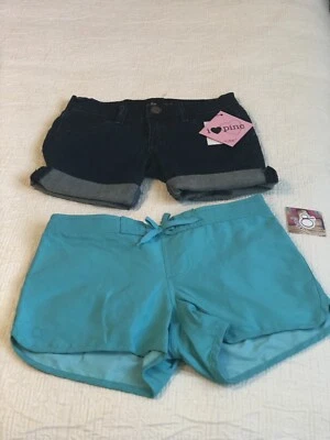 Pantalones Cortos I Love Pinc Denim & Ocean Pacific Niña Talla 10 Nuevos con Etiquetas Lote de 2 Foto 1 de 4