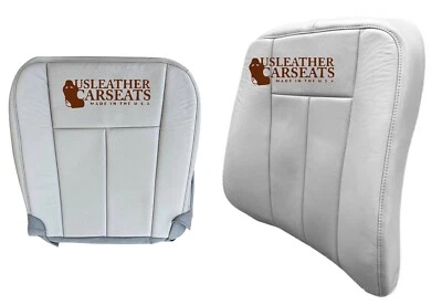 Серый перфорированный кожаный чехол на сиденье со стороны водителя для Ford Expedition 2007-2014 годов выпуска - Изображение 1 из 4