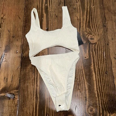 NWT South Beach Women’s Size 10 Swim Suit Monokini One Piece - Light Yellow - Image 1 of 4