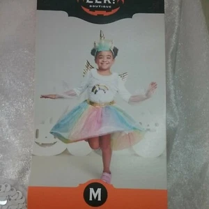 HYDE AND EEK BOUTIQUE KIDS 7-8 MEDIUM RAINBOW UNICORN NEW - Picture 1 of 9