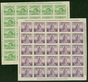 Hojas de recuerdo APS #730-1 EE. UU. de 25, sin goma de mascar emitidas, en muy buen estado, Scott $42,50 - Imagen 1 de 1