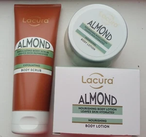 Lacura Almond Body Lotion & Exfoliating Scrub (L'occitane Amande Dupe) Skin Care - Picture 1 of 1